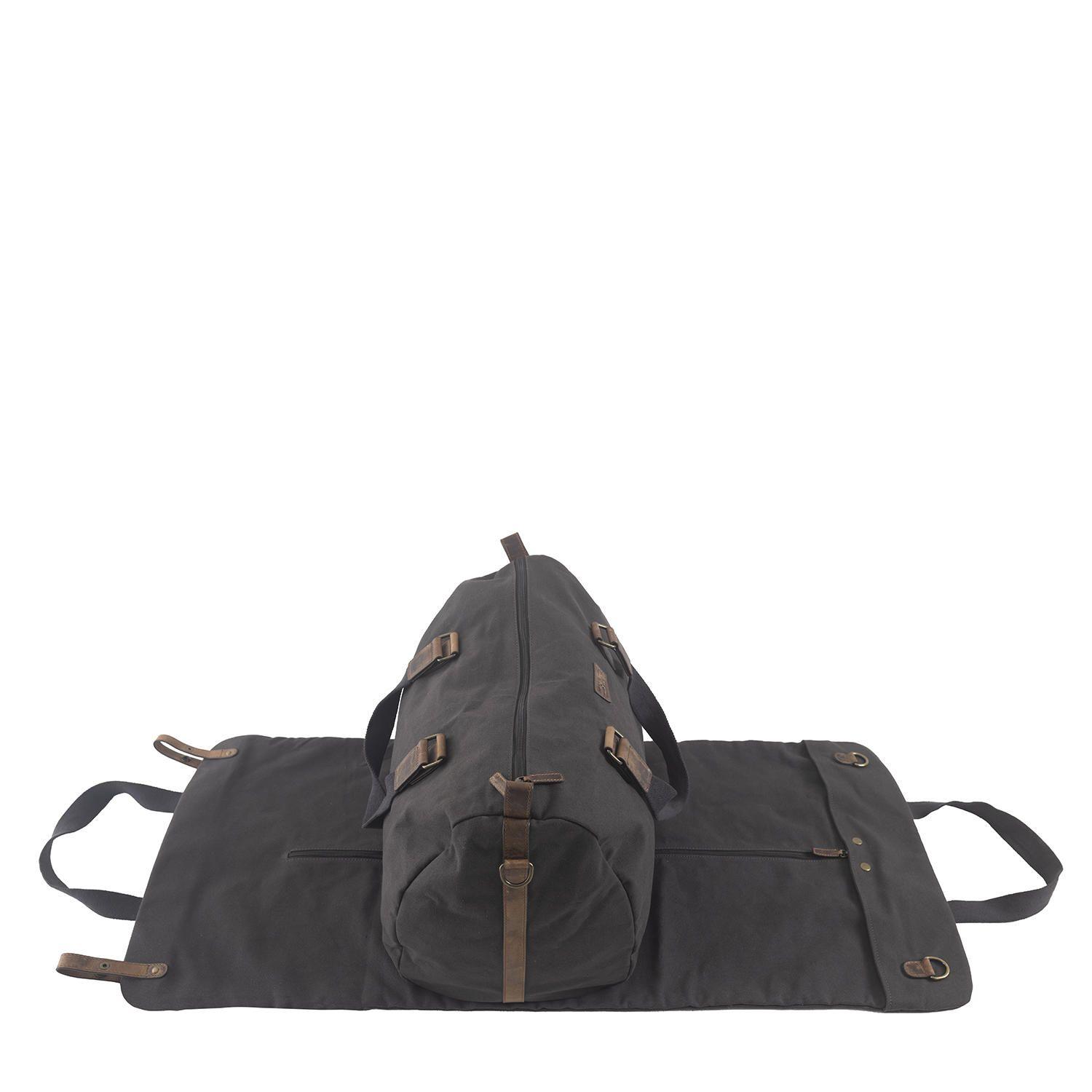 Bolso Canvas Reciclado Hombre Roma Suit Gris-4