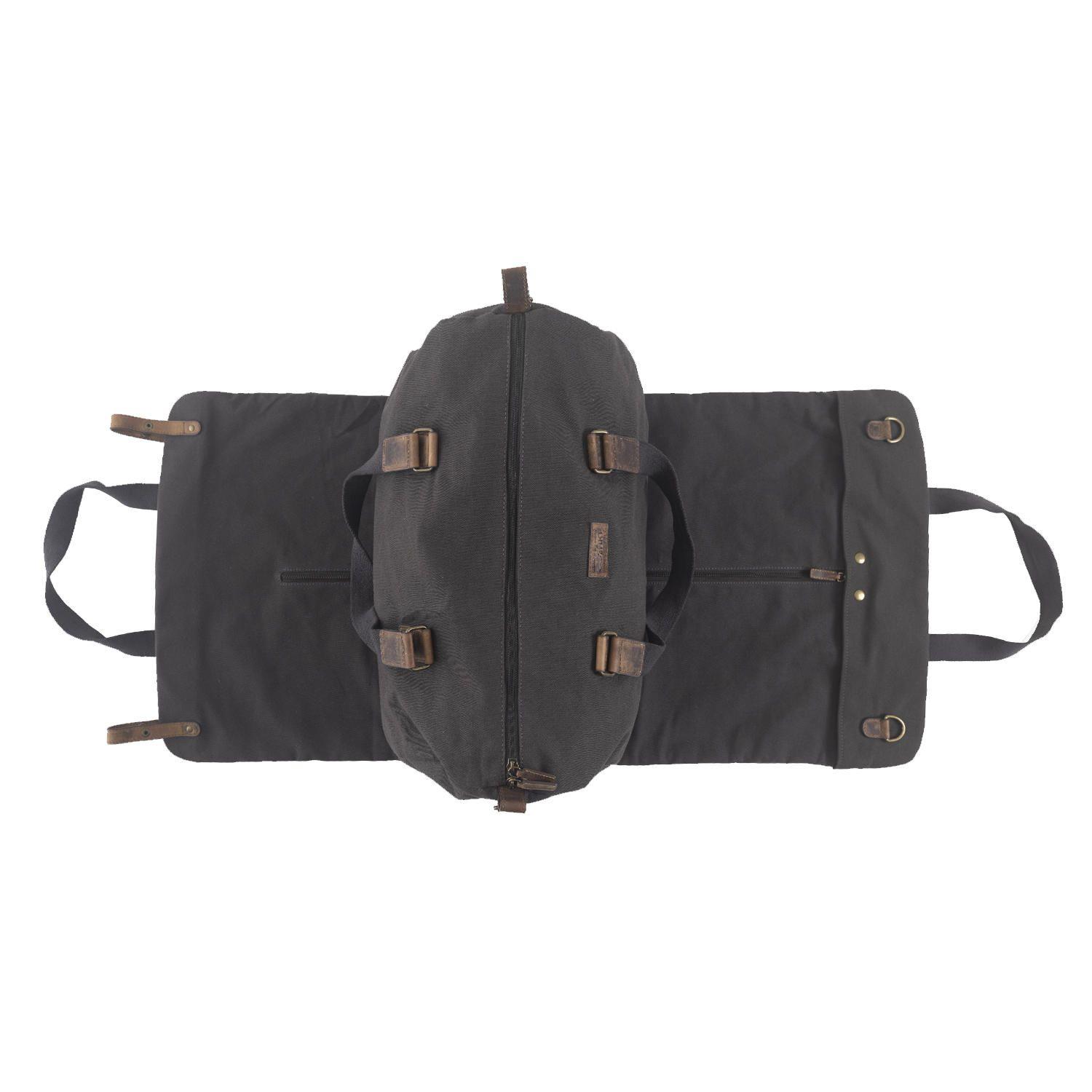 Bolso Canvas Reciclado Hombre Roma Suit Gris-5
