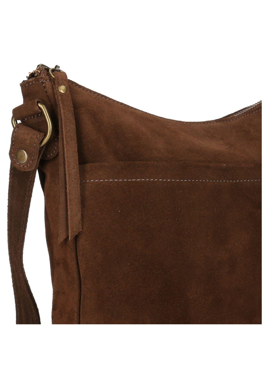 Cartera Mujer Luke Cross Café-3
