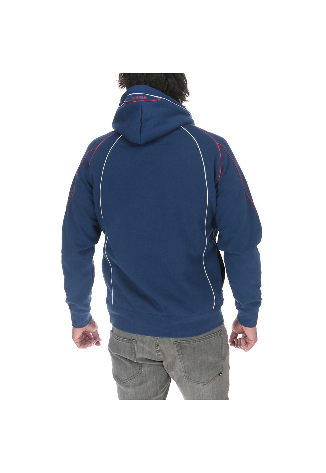 Polerón Hombre Code Pullover Hooded Azul-2