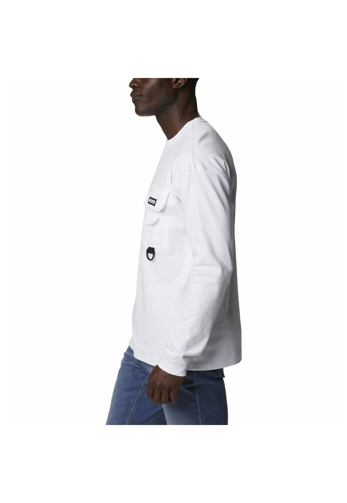 Polera M/L Hombre Field Creek Long Sle Blanco-1