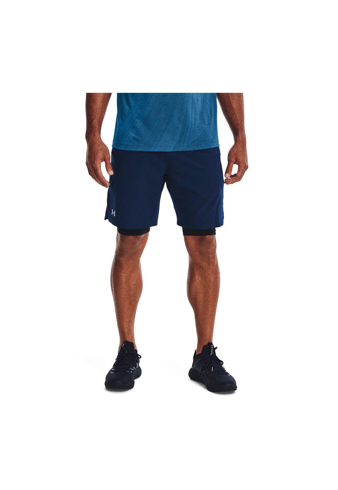 Short Hombre Vanish Woven 8In Snap Azul-2