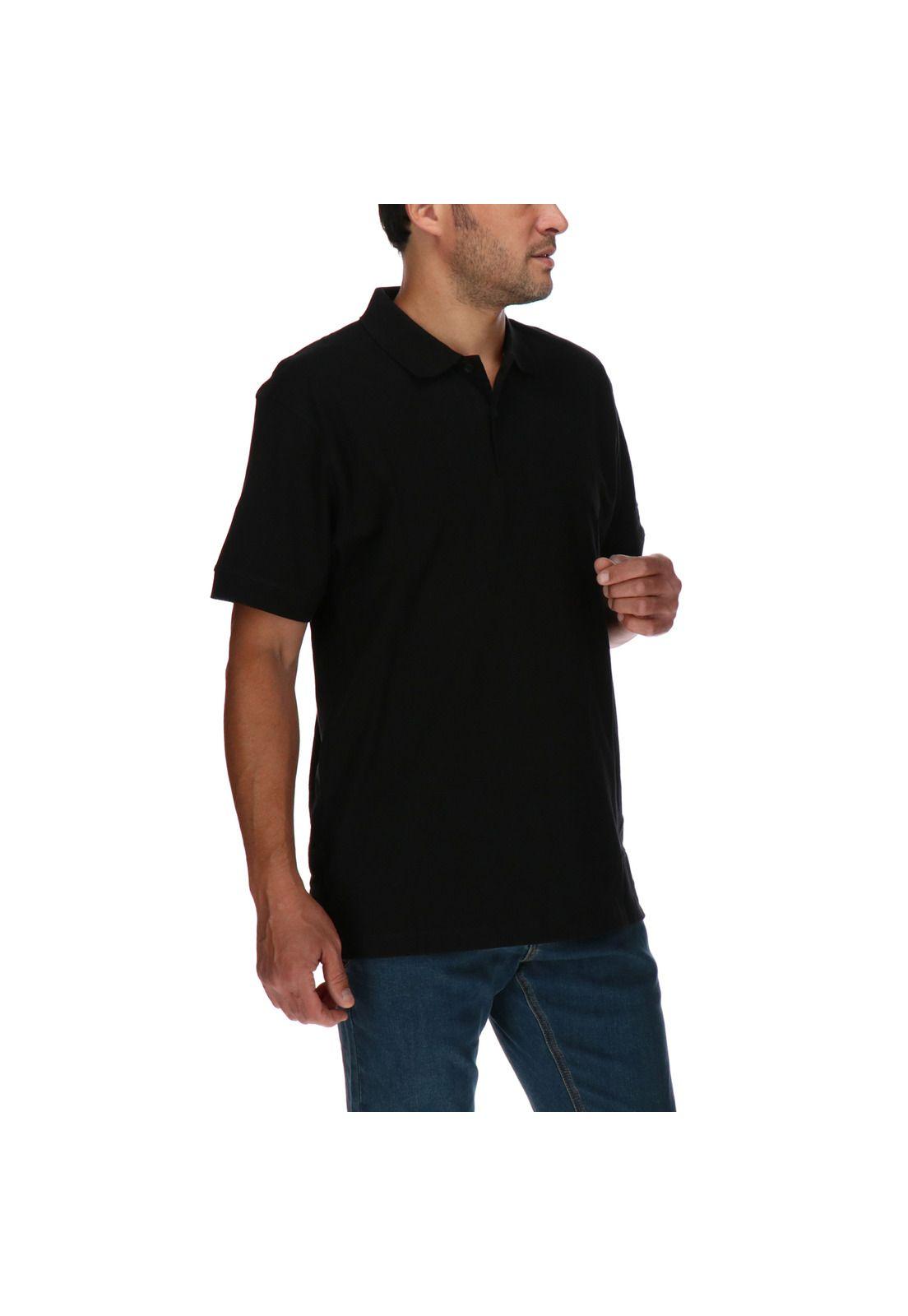 Polera Polo Classic Cotton Negro-3