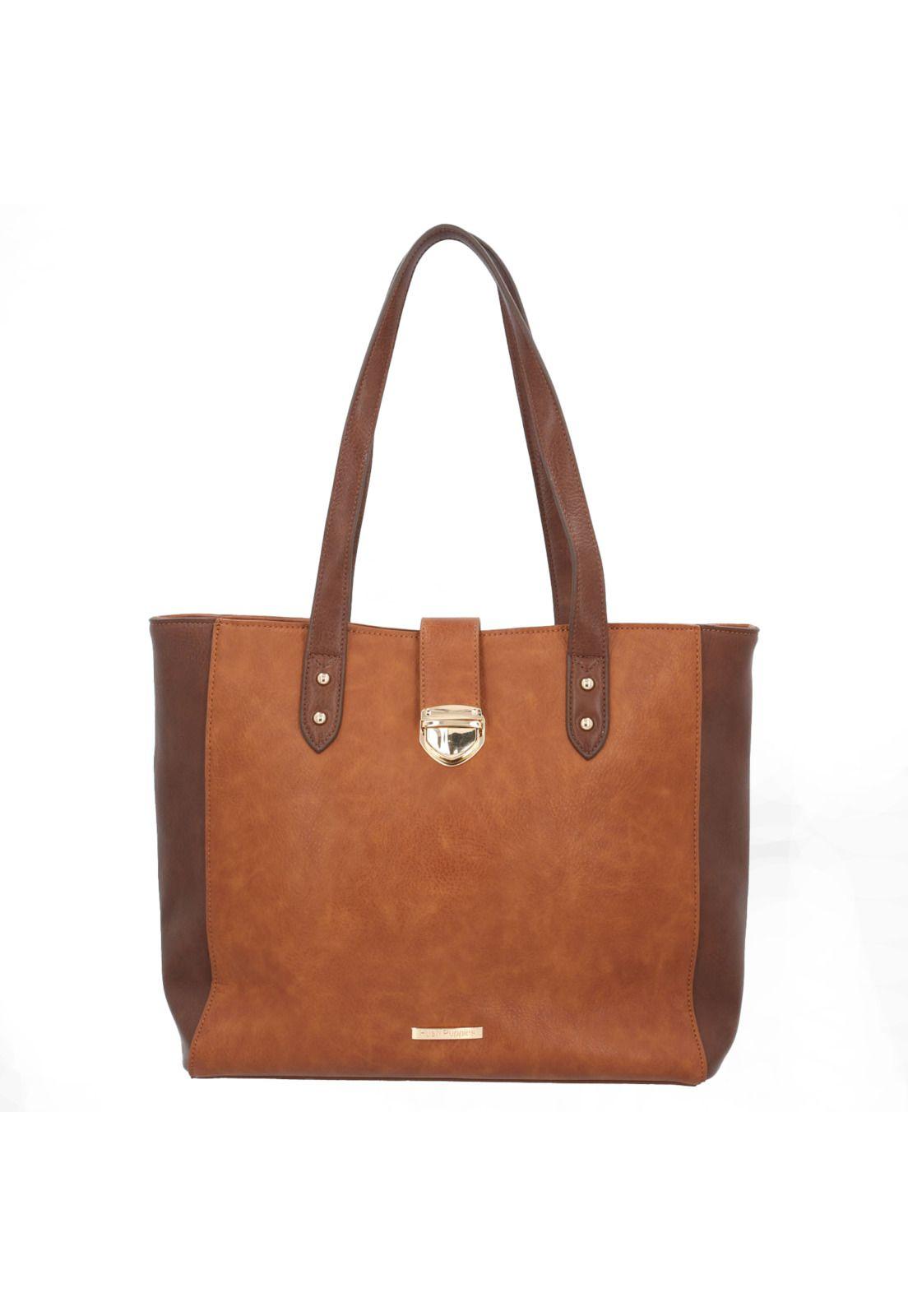Cartera Mujer Davis Tote Café-0