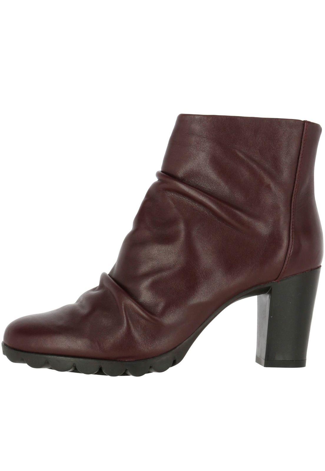 Botin Mujer Cuero Redip Burdeo-2