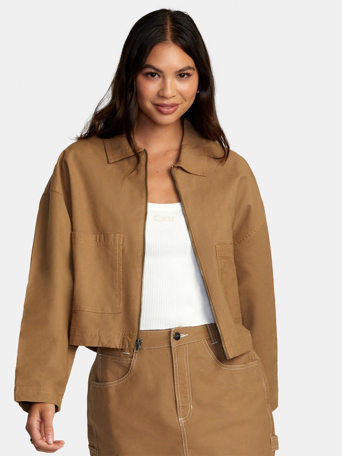 Chaqueta Mujer Spring Shift Café-0