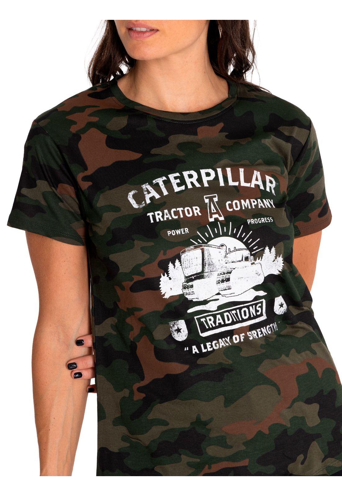 Polera Manga Corta Mujer Historic Graphic Café-4