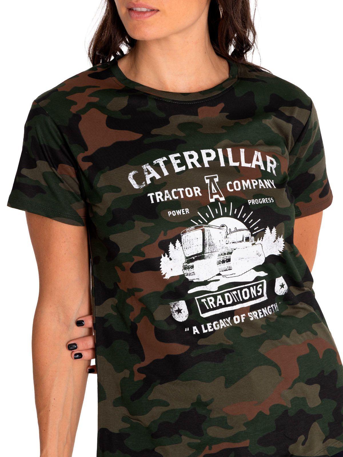 Polera Manga Corta Mujer Historic Graphic Café-4