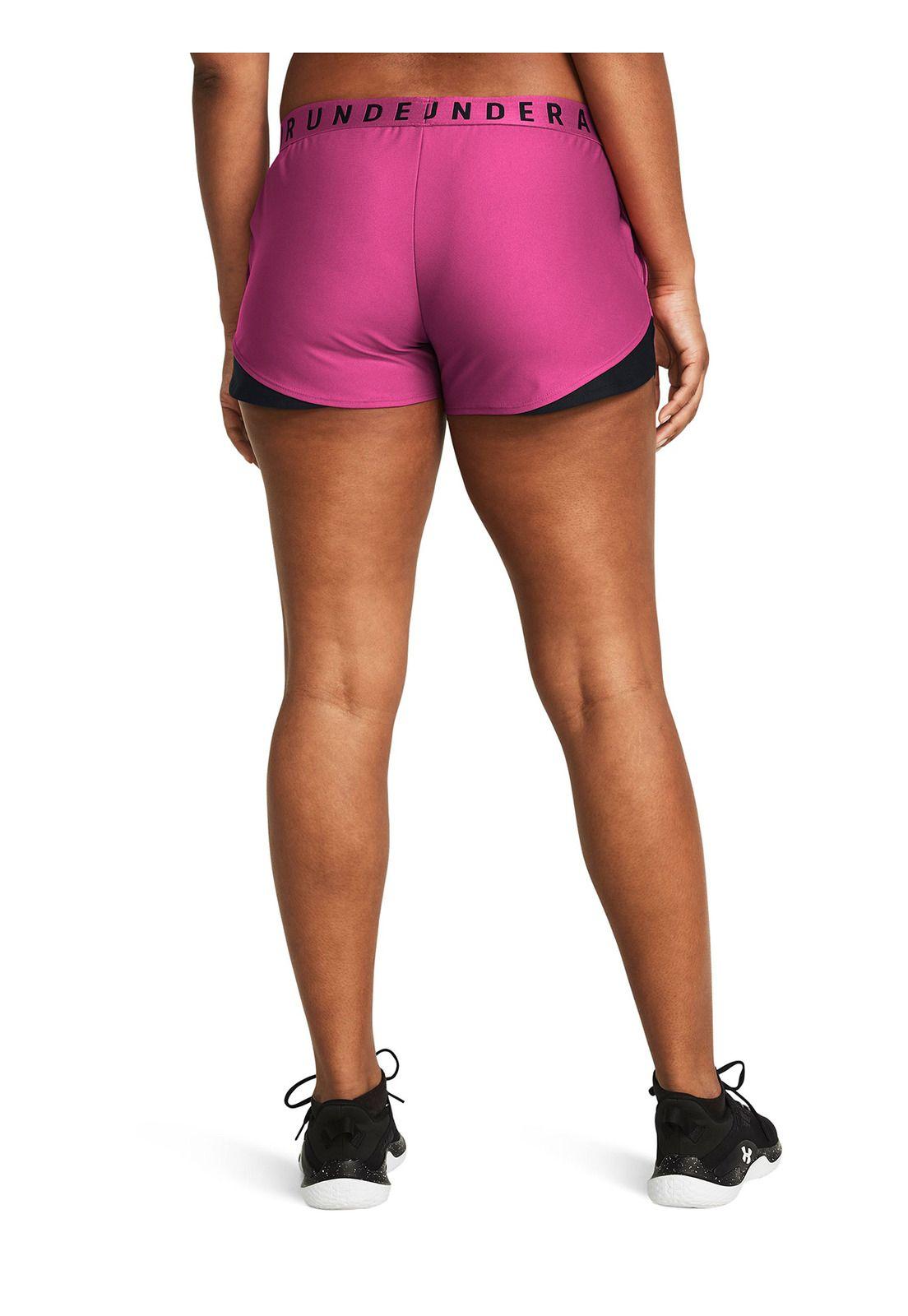 Shorts UA Play Up 3.0 para mujer Rosado-1