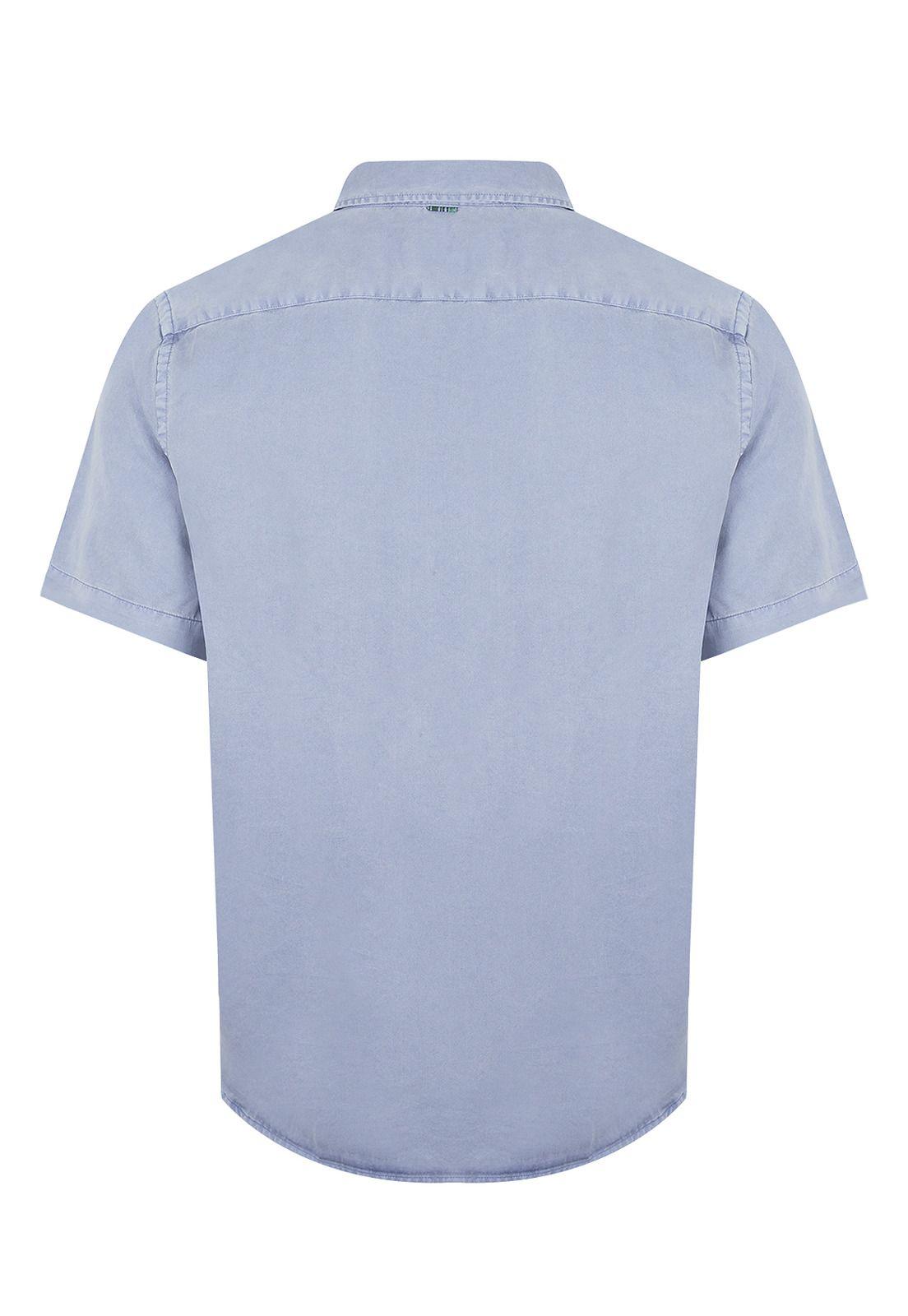 camisa Tencel Azul Aveiro Hombre -1