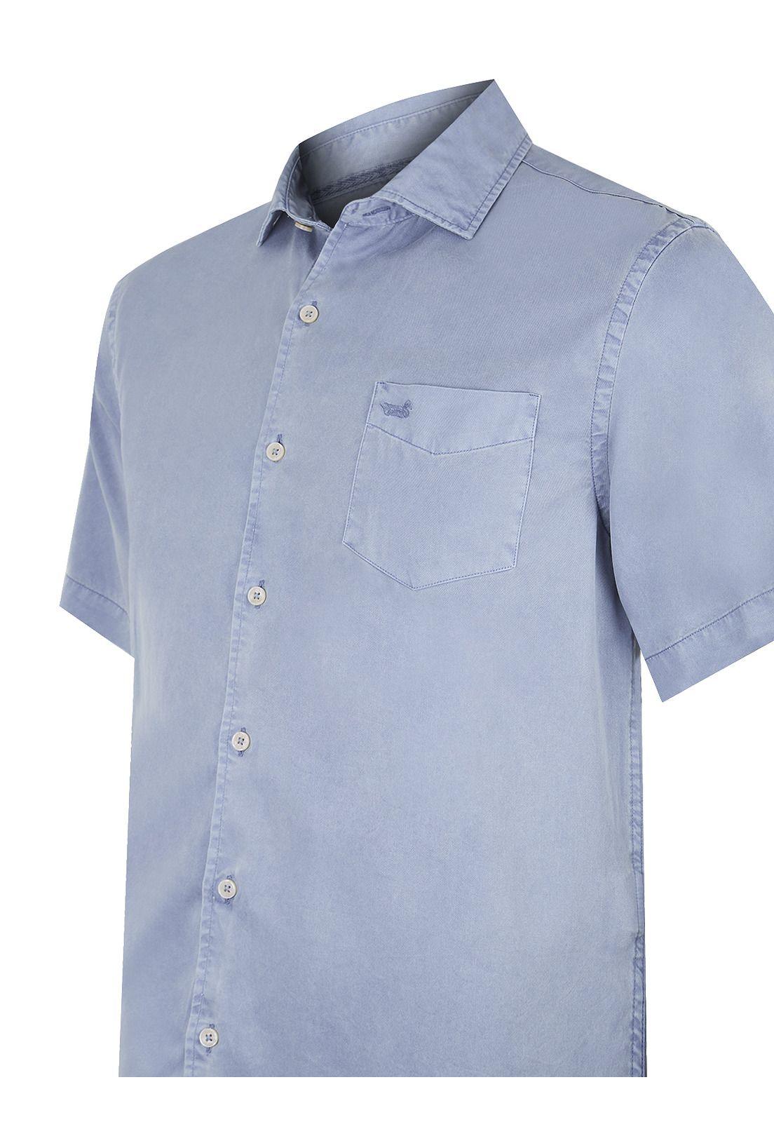 camisa Tencel Azul Aveiro Hombre -3