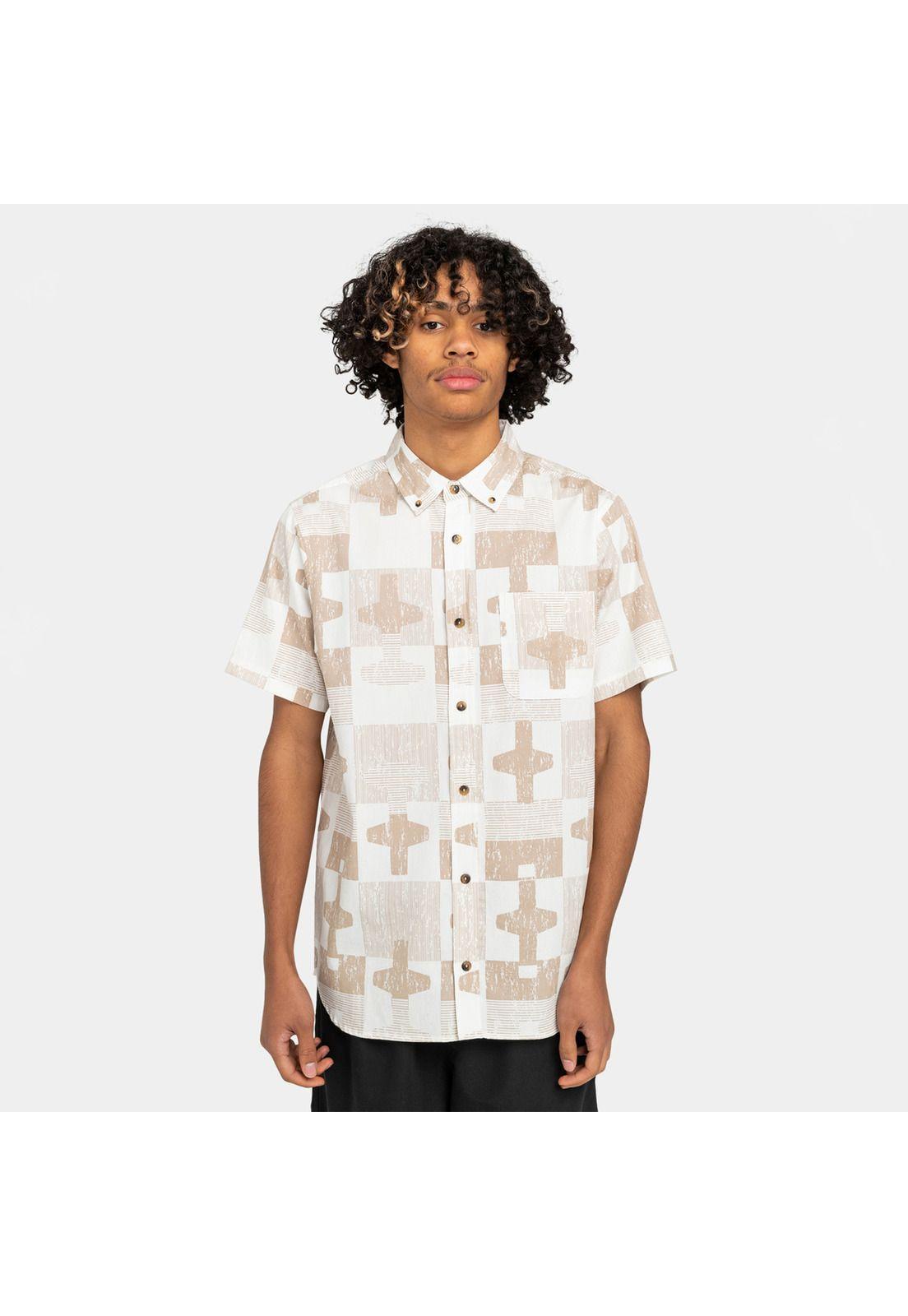 Camisa M/C Skyway Ss Wvtp Beige Hombre-0