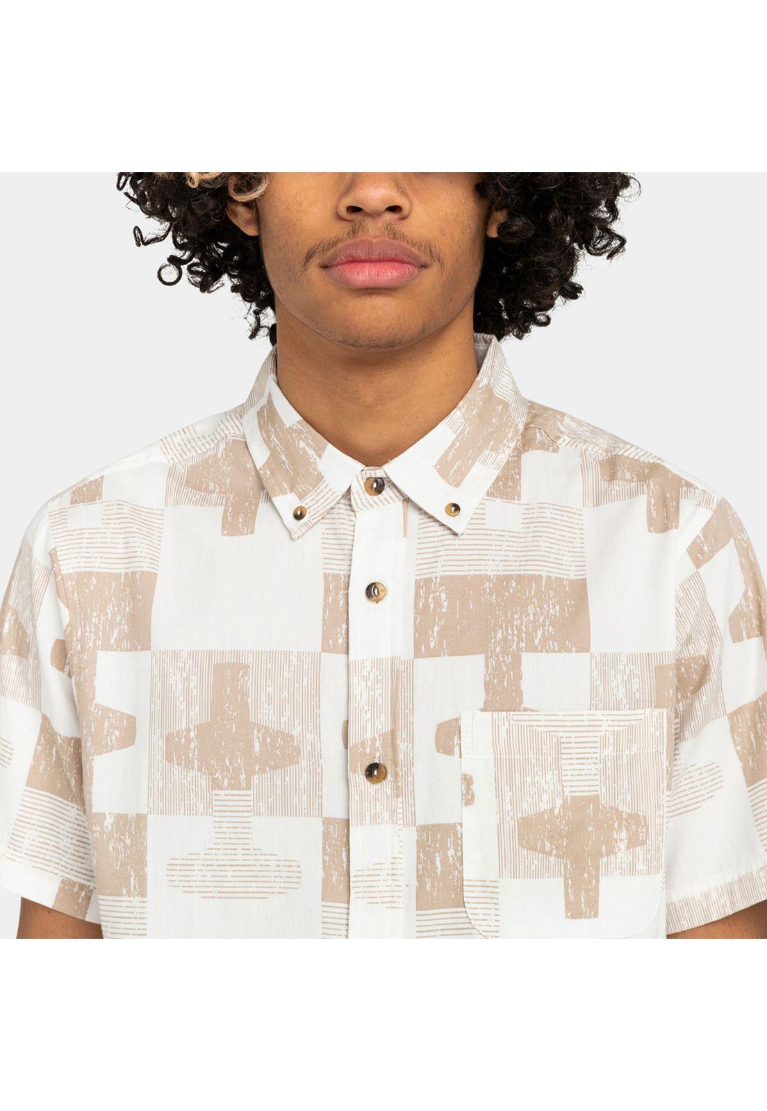 Camisa M/C Skyway Ss Wvtp Beige Hombre-3