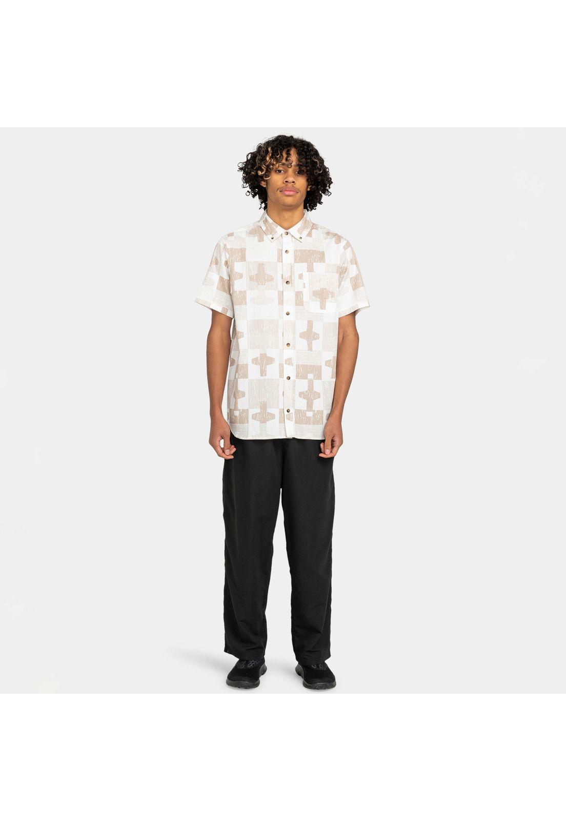 Camisa M/C Skyway Ss Wvtp Beige Hombre-4