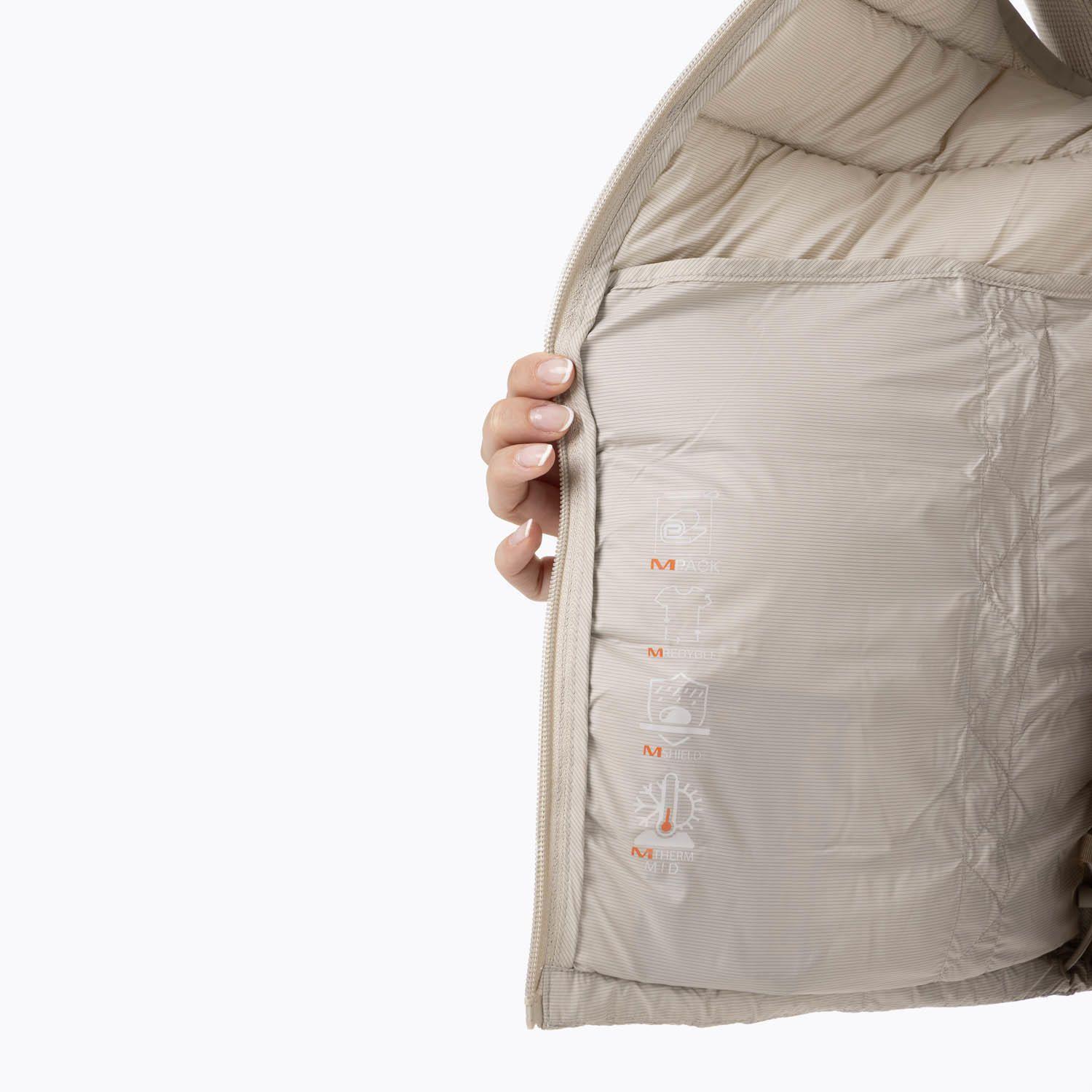 Parka SM Poliamida Reciclada Mujer Hazeis Beige-7