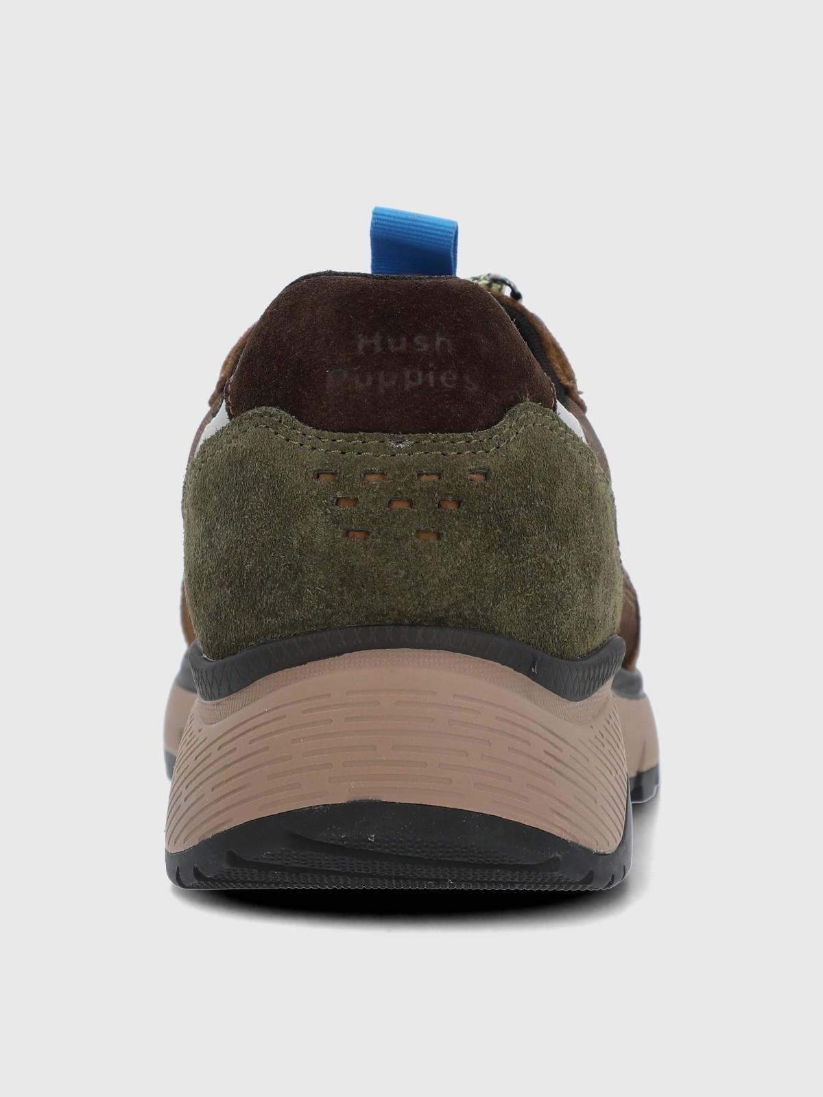 Zapatilla Cuero Hombre Lux Café-6