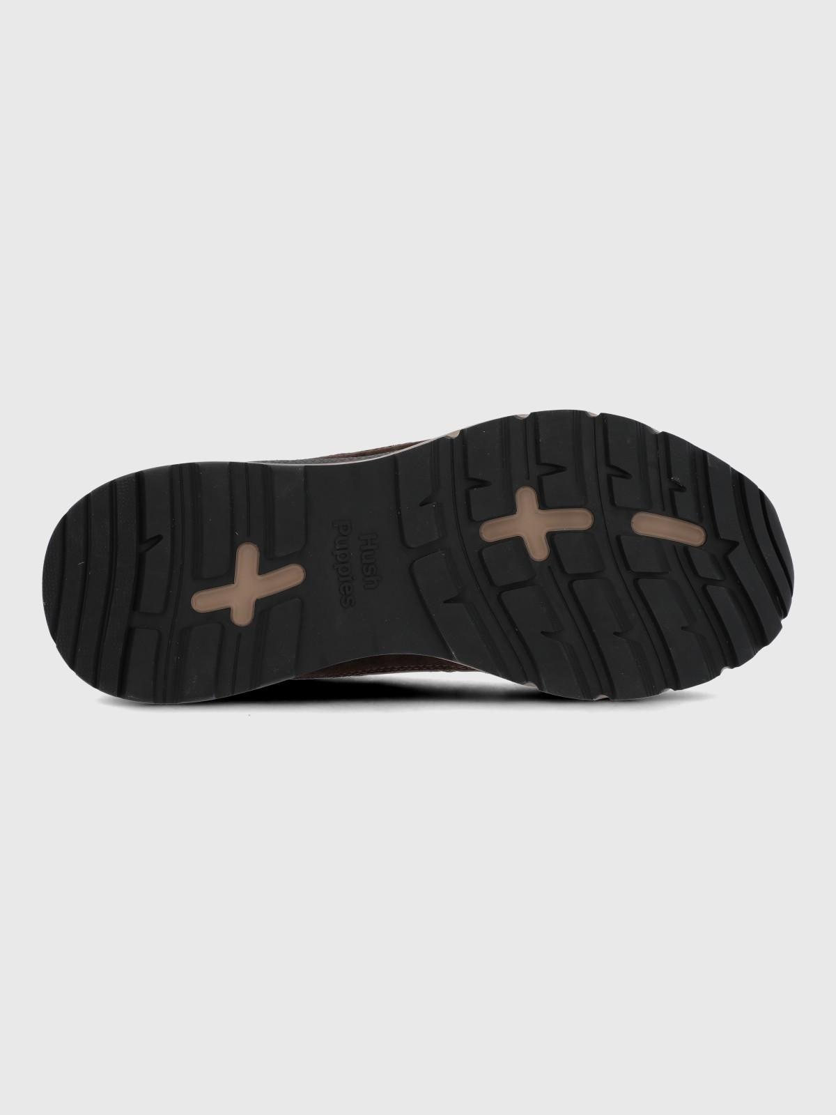 Zapatilla Cuero Hombre Lux Café-7