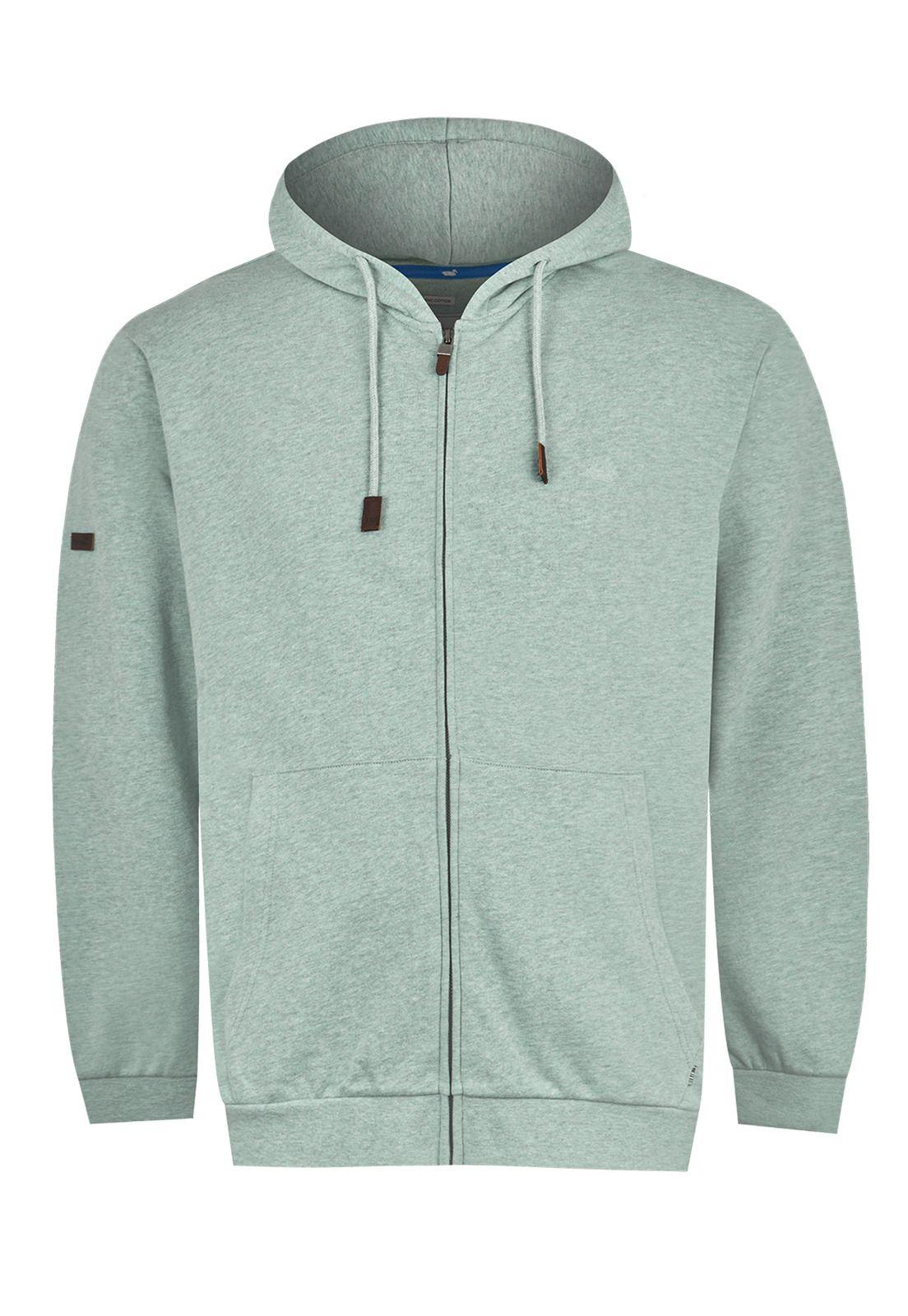 Polerón Algodón Orgánico Verde Vico Hombre -0