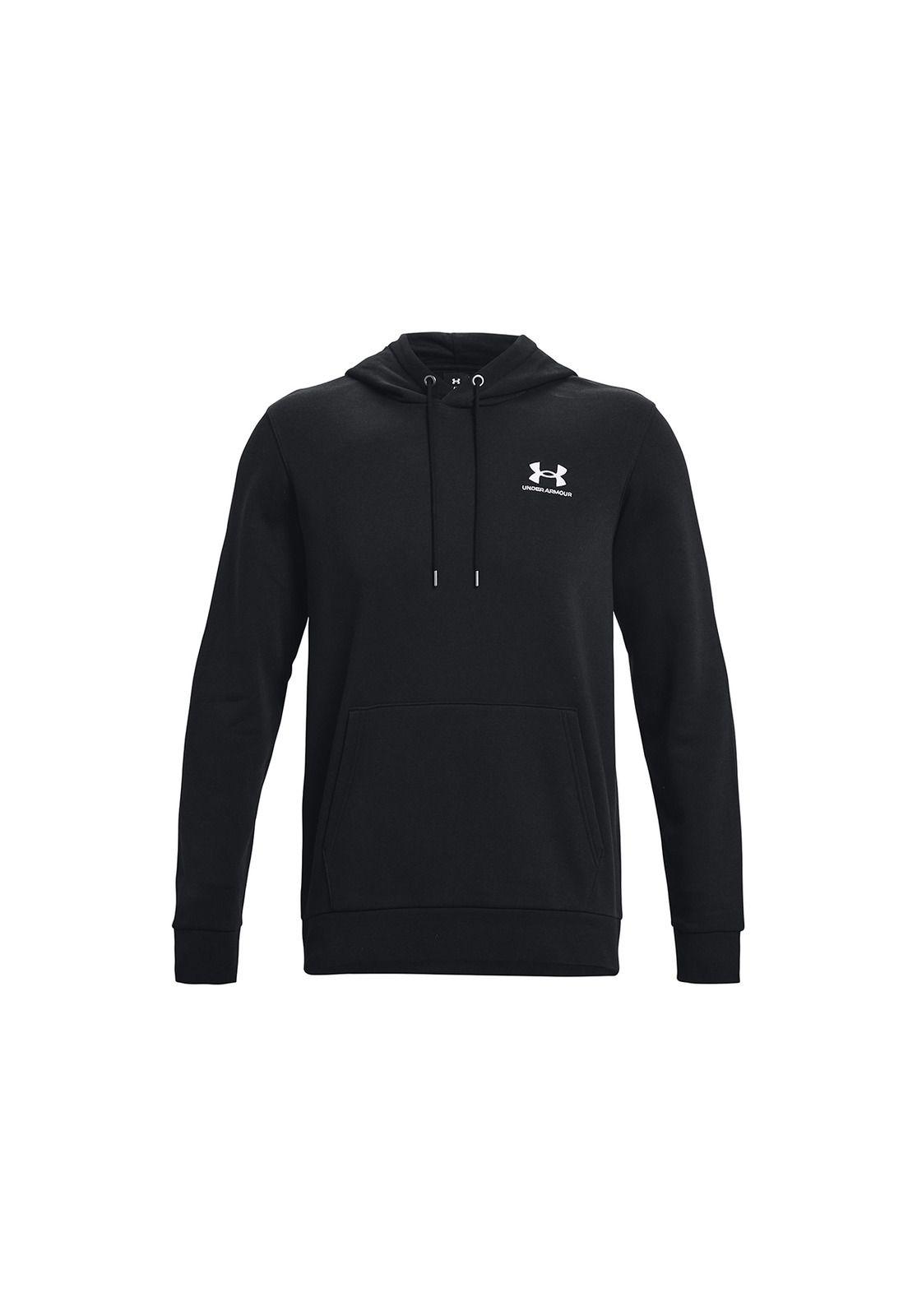 Polerón UA Essential Negro para hombre-0