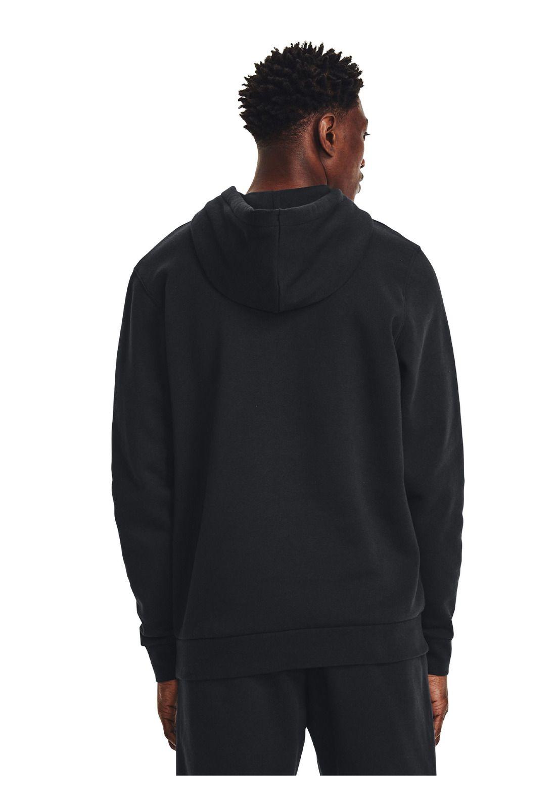 Polerón UA Essential Negro para hombre-4