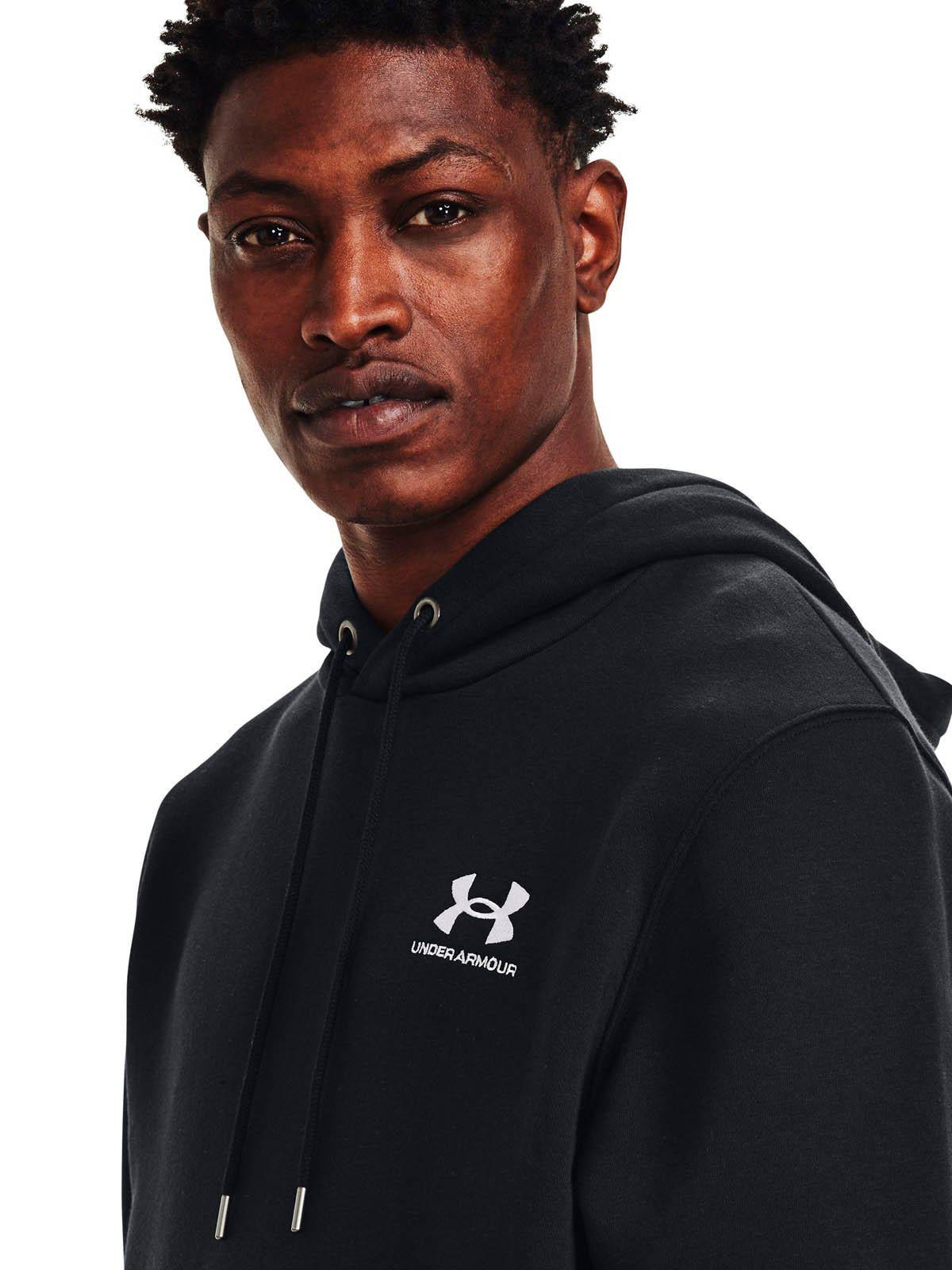 Polerón UA Essential Negro para hombre-3