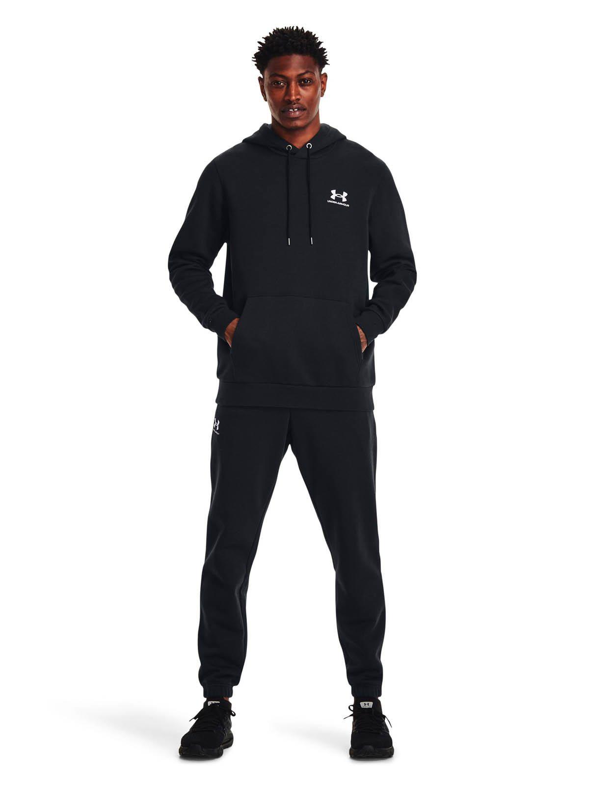Polerón UA Essential Negro para hombre-5