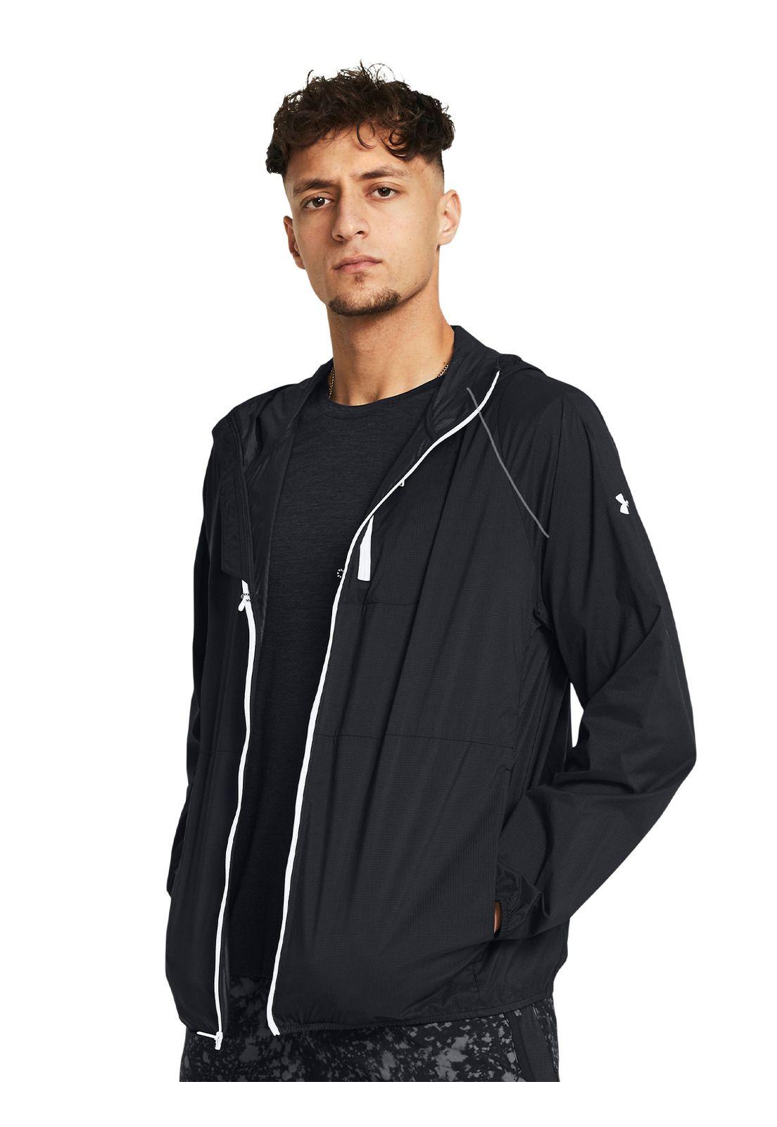 Chaqueta UA Launch para hombre Negro-0