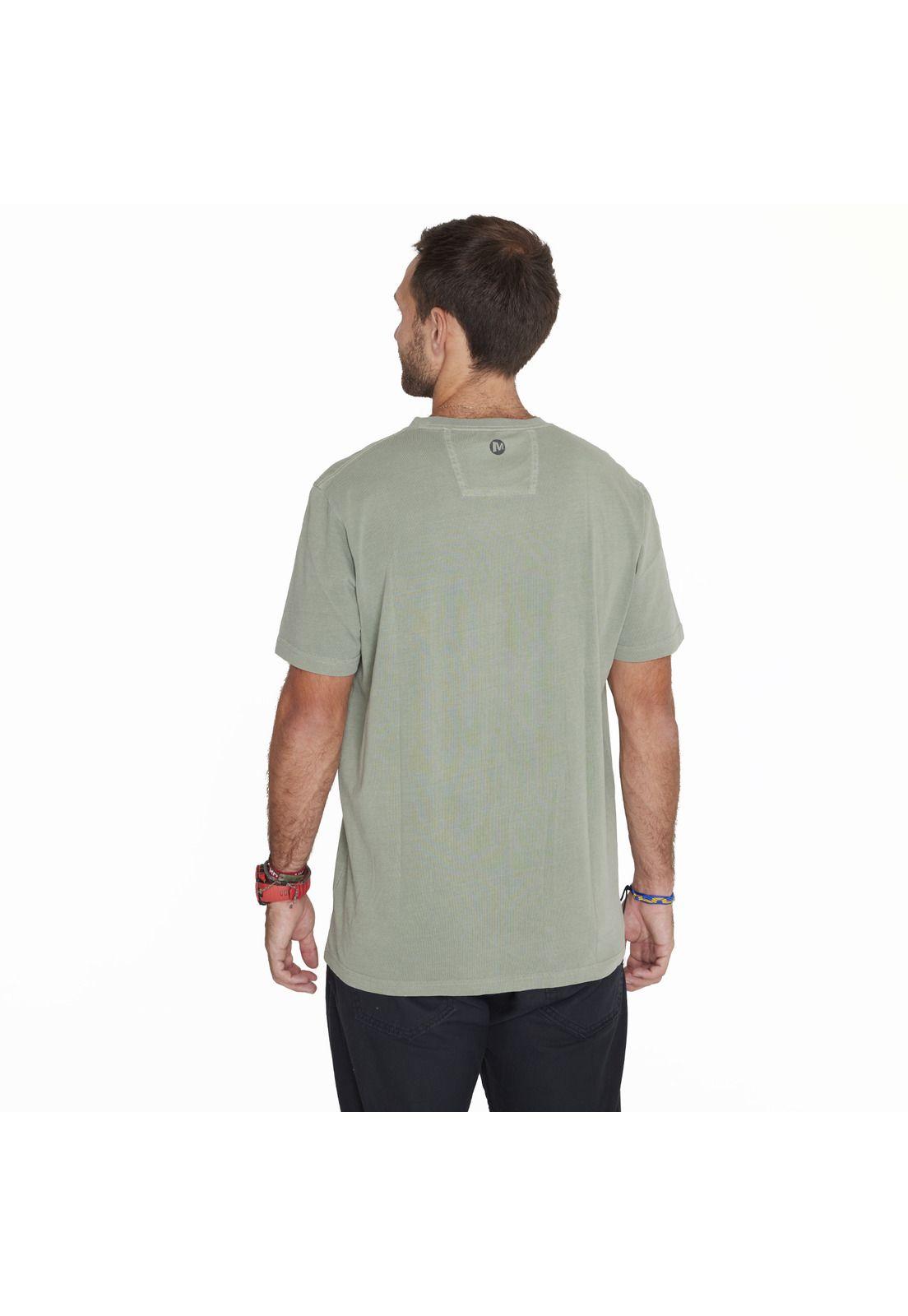 Polera M/C T-Shirt Short Sleeve Verde Hombre-1