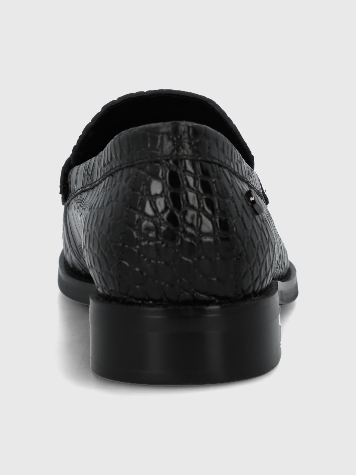Mocasin Cuero Mujer Crota Negro-6