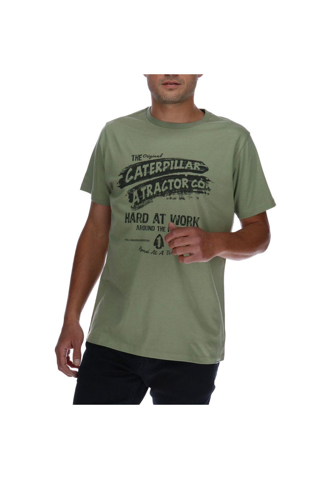 Polera Hombre Vintage Original Verde-0