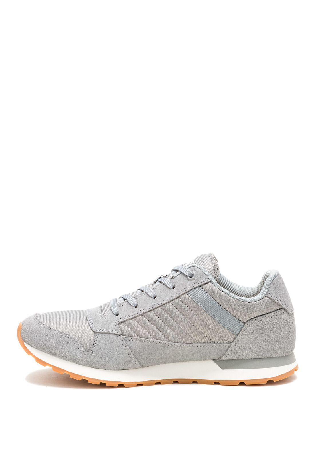 Zapatilla Cuero Hombre Ventura Gris Claro-3
