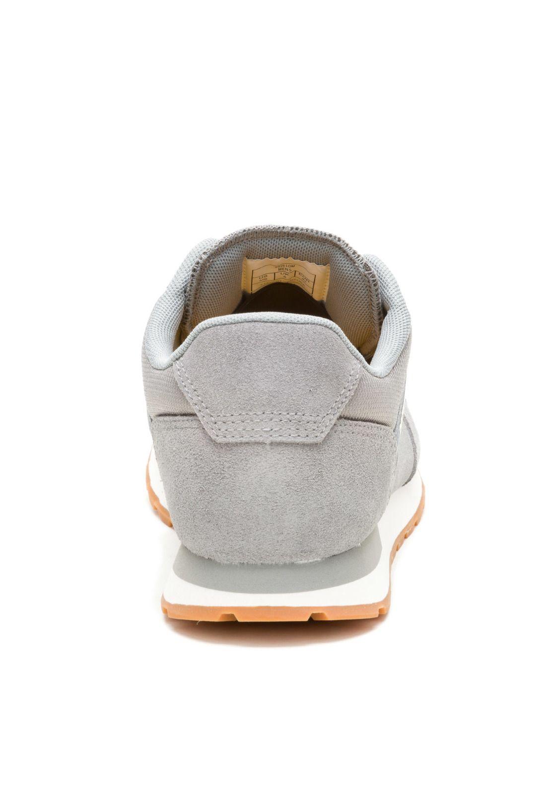 Zapatilla Cuero Hombre Ventura Gris Claro-5