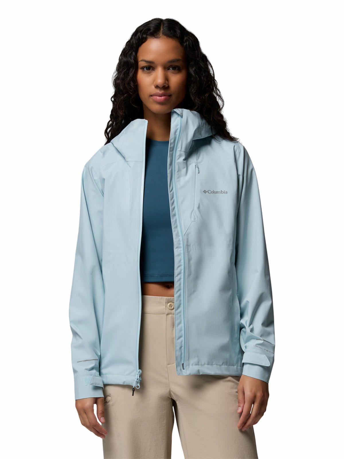 Cortaviento Mujer Trailborne Shell Celeste-3