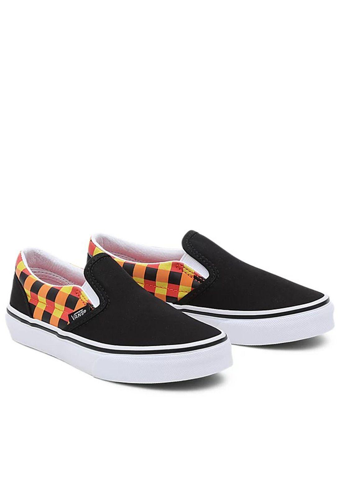 Zapatilla Unisex UY Classic Slip-On Glow Checkerboard Negro-0