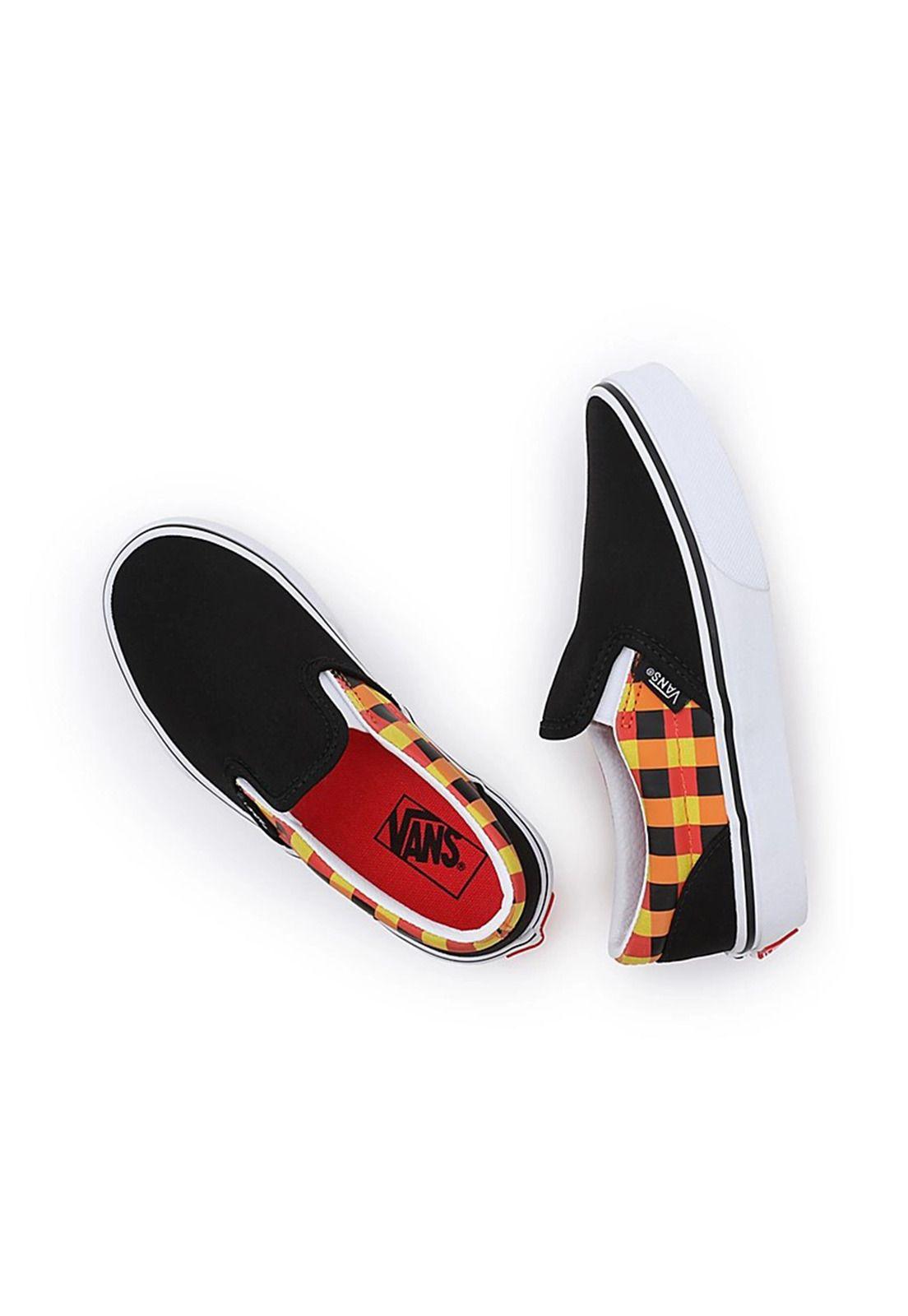 Zapatilla Unisex UY Classic Slip-On Glow Checkerboard Negro-3