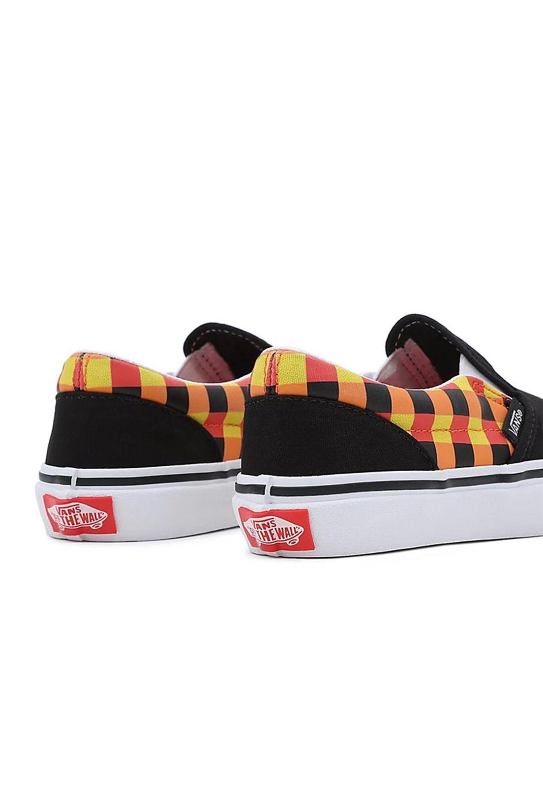 Zapatilla Unisex UY Classic Slip-On Glow Checkerboard Negro-7