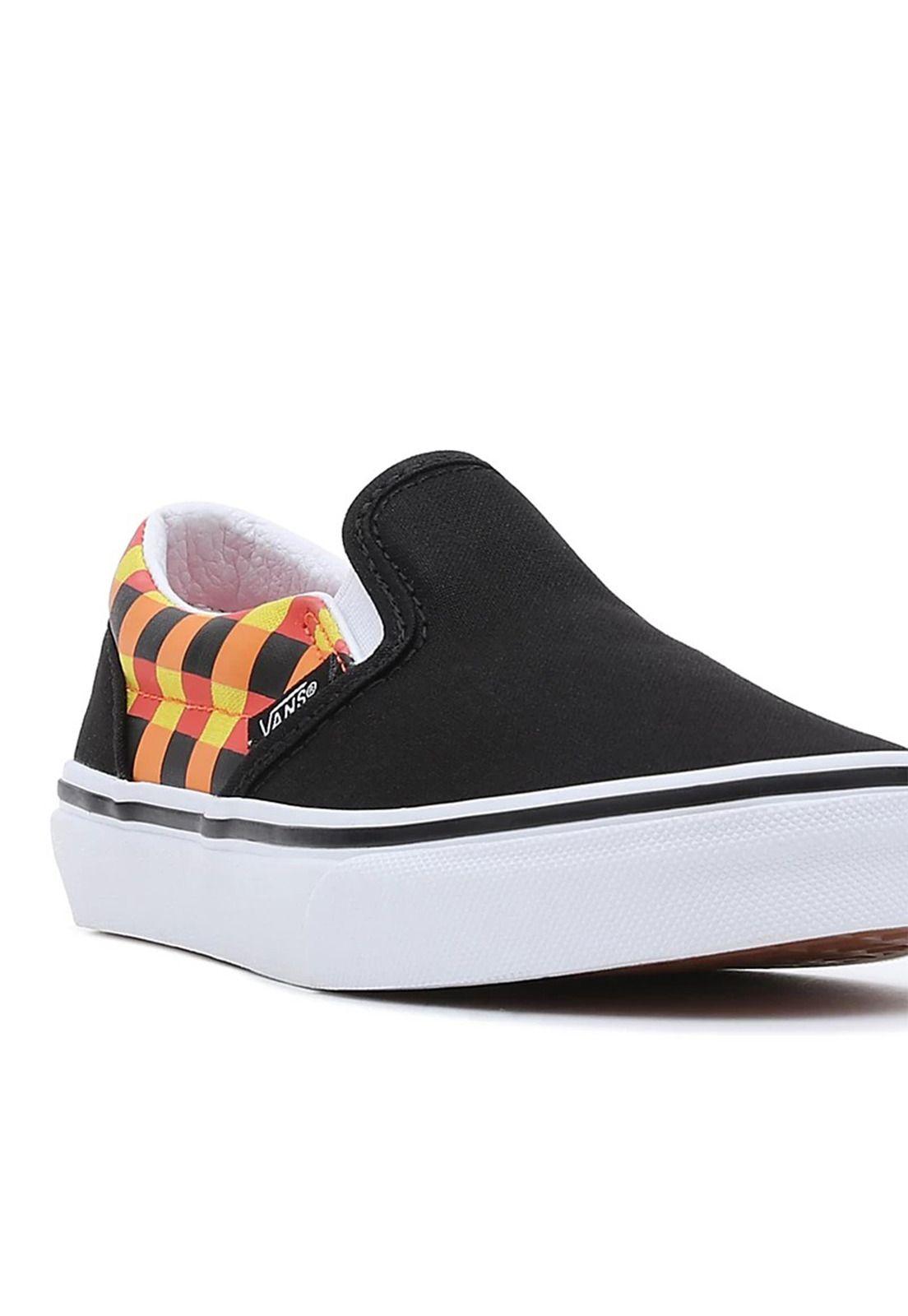 Zapatilla Unisex UY Classic Slip-On Glow Checkerboard Negro-8