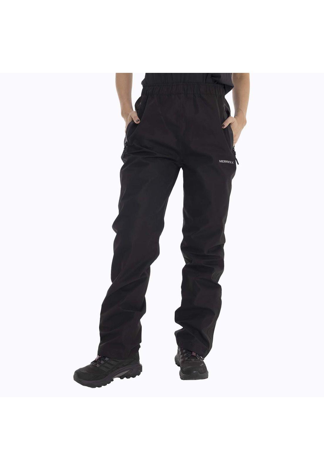 Cubre Pantalon outdoor Mujer Hardshell Negro Merrell-0