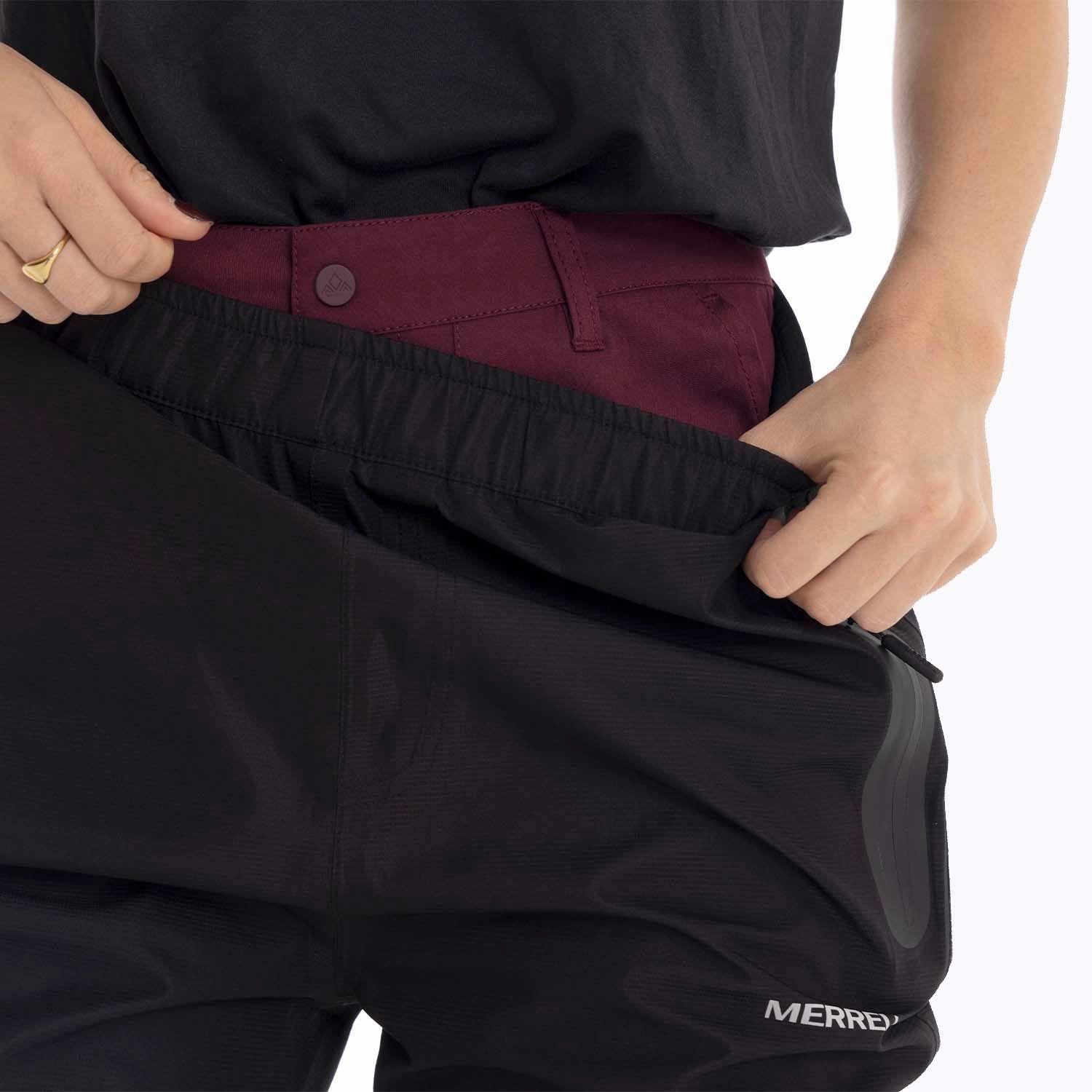 Cubre Pantalon outdoor Mujer Hardshell Negro Merrell-2