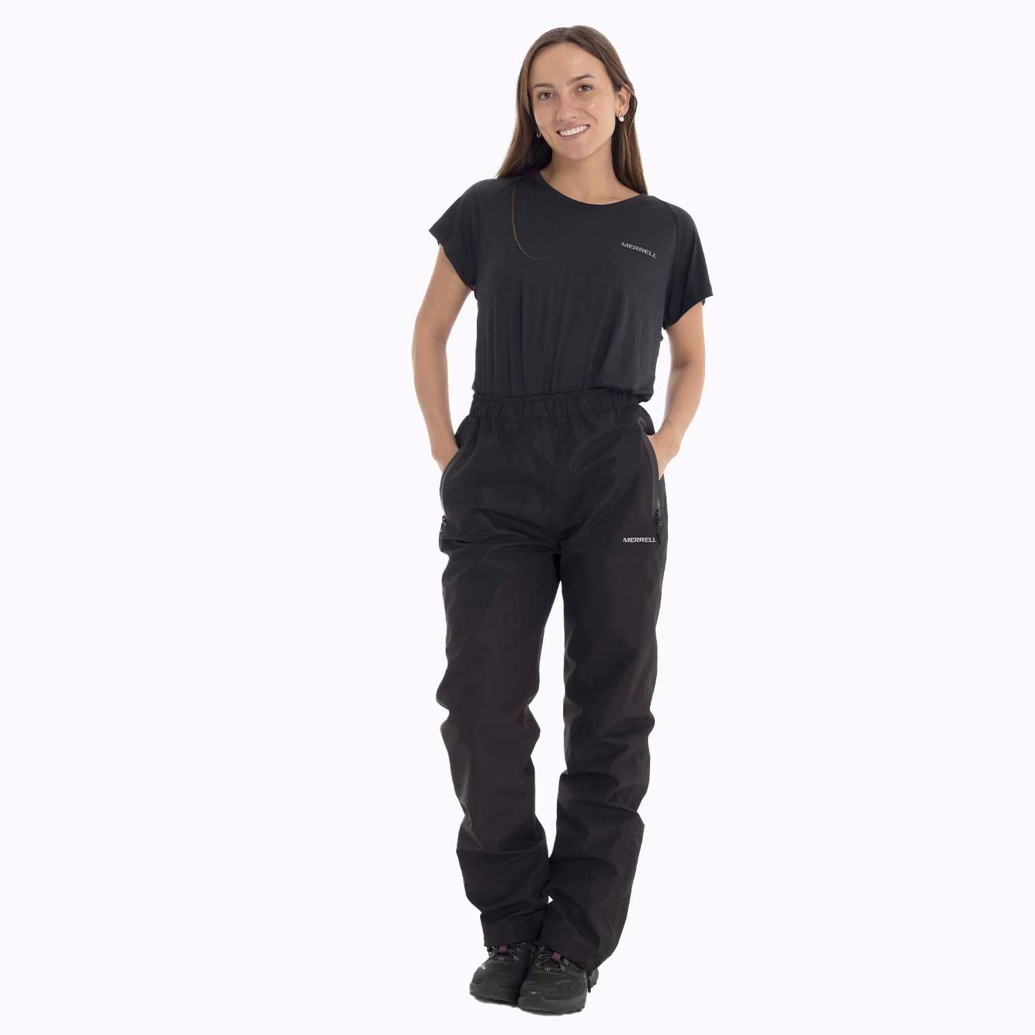 Cubre Pantalon outdoor Mujer Hardshell Negro Merrell-4