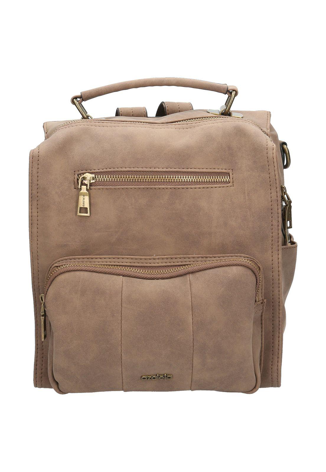 Mochila Convertible Mujer Flora Backbag Café-0