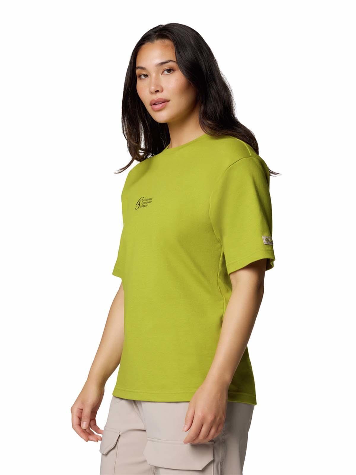 Polera mangacorta Hombre Wallowa Graphic Verde-5