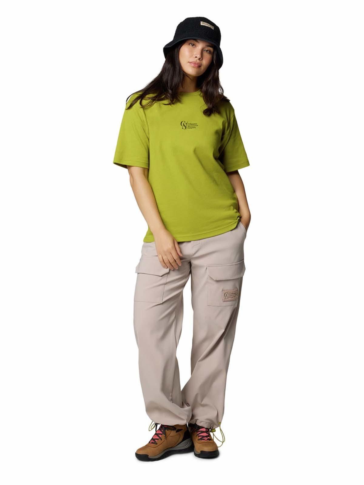 Polera mangacorta Hombre Wallowa Graphic Verde-7