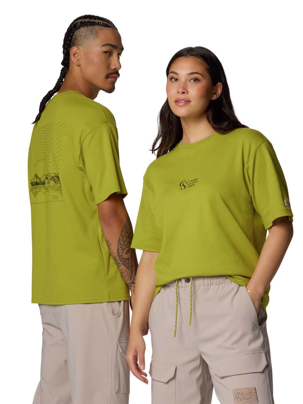 Polera mangacorta Hombre Wallowa Graphic Verde-8