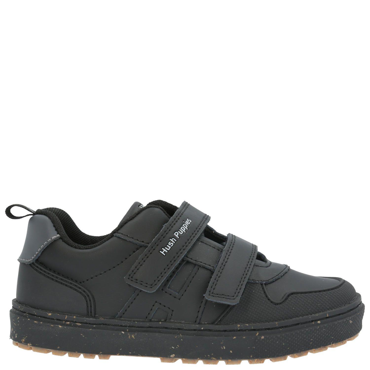 Zapatilla velcr Escolar Oliver negro niño-4