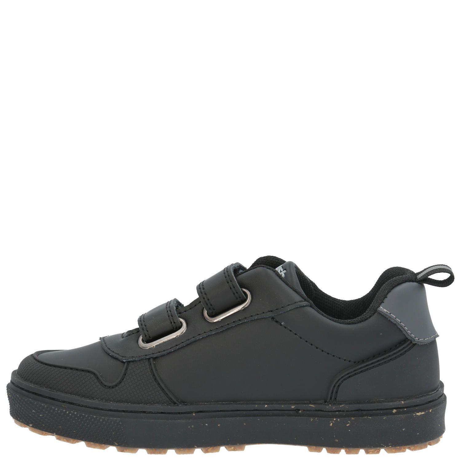 Zapatilla velcr Escolar Oliver negro niño-6