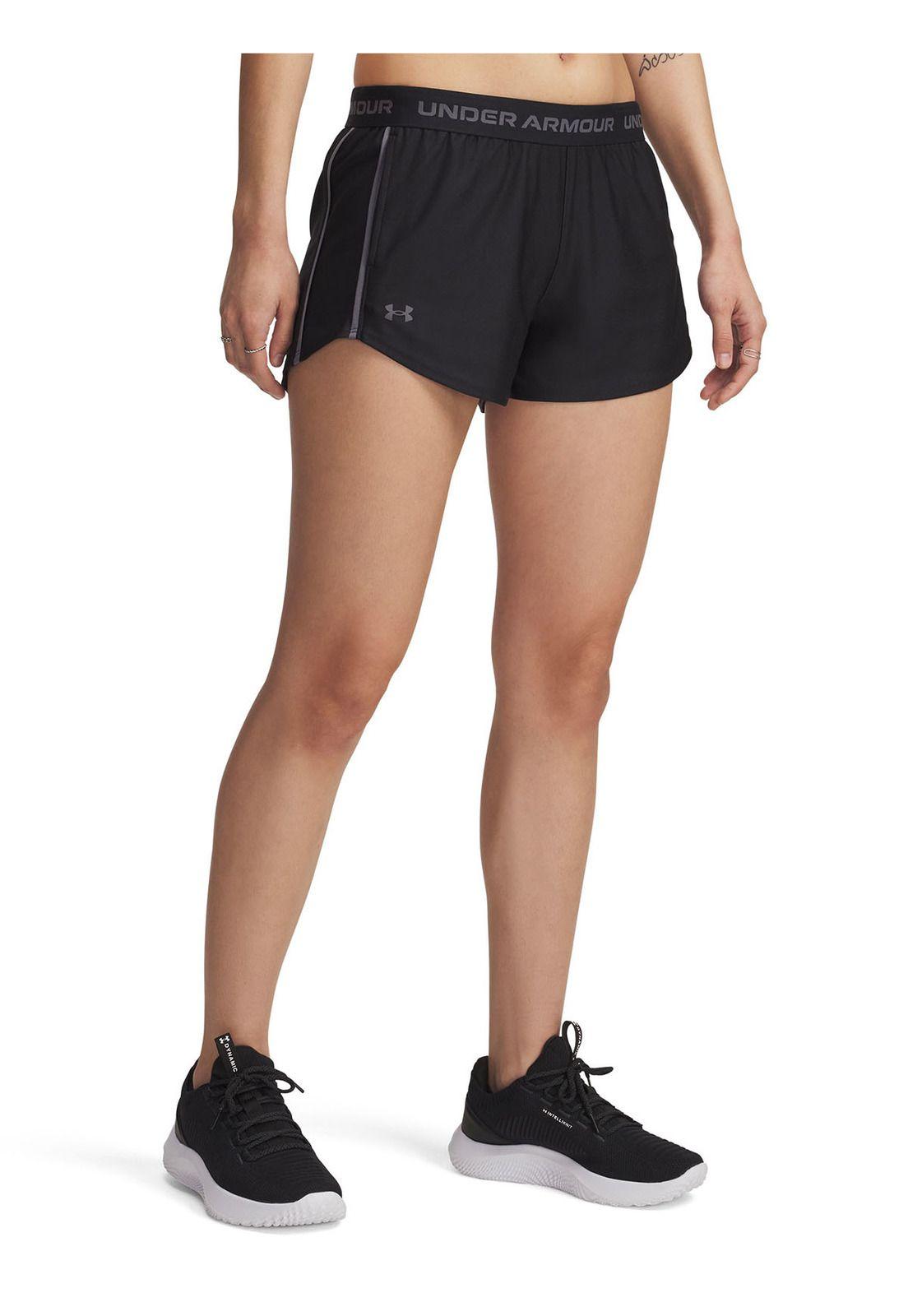 Short Ua Tech Play Up Negro Para Mujer-0