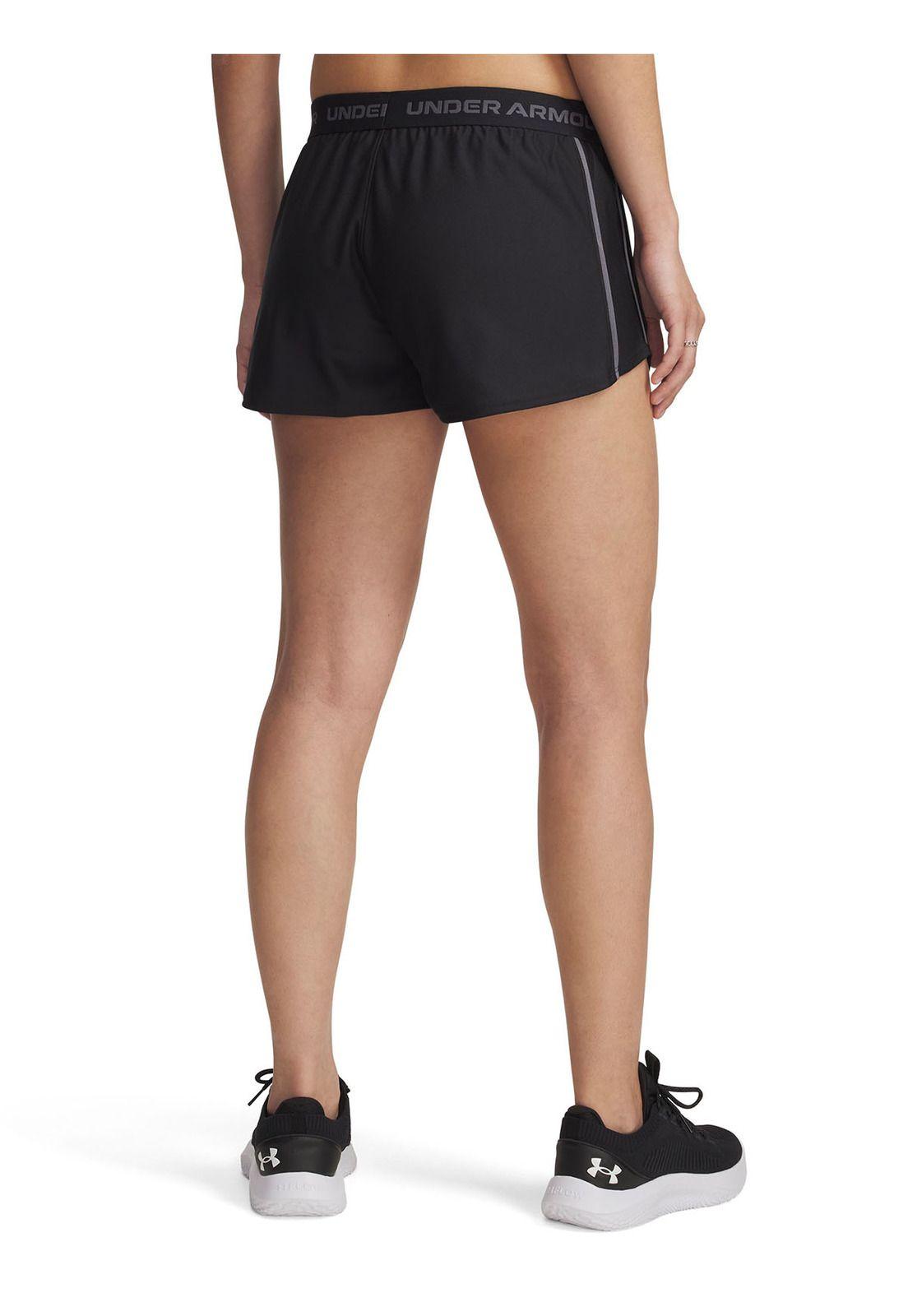 Short Ua Tech Play Up Negro Para Mujer-1