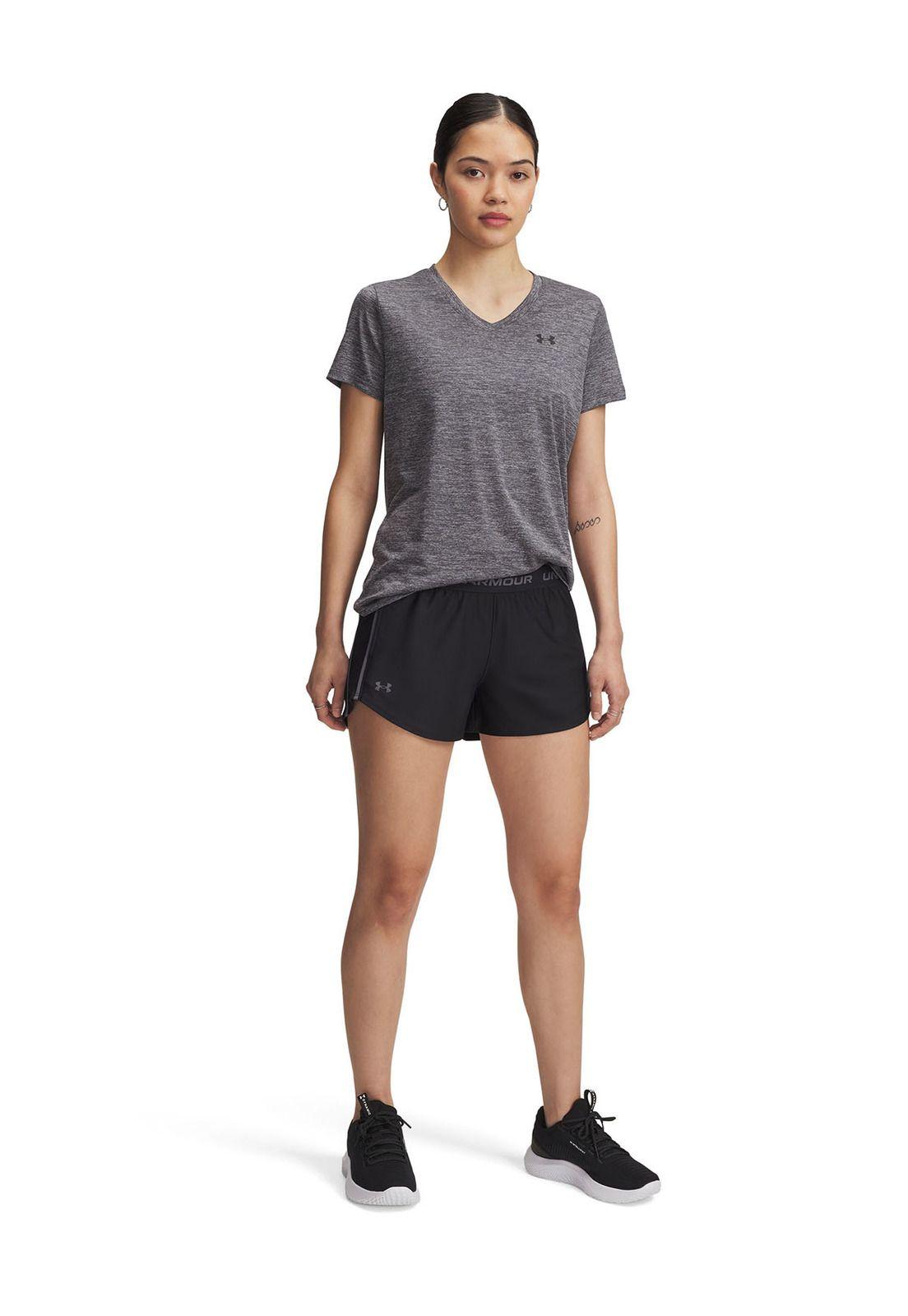 Short Ua Tech Play Up Negro Para Mujer-3