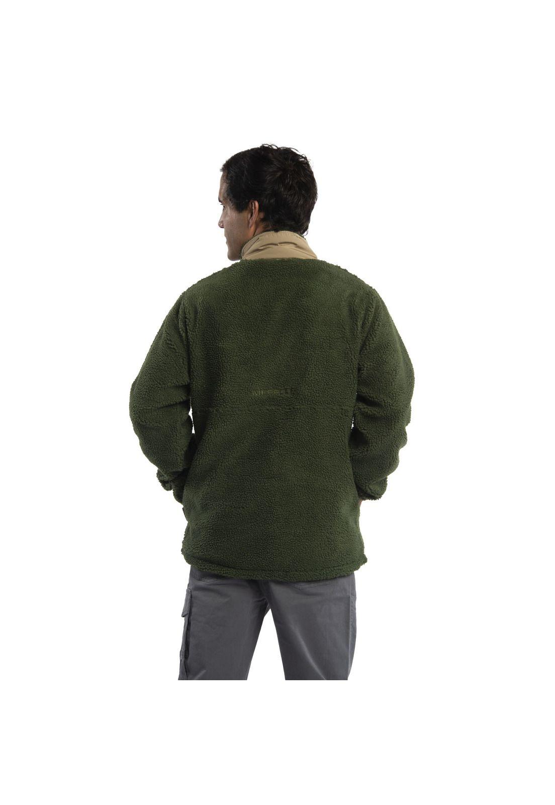 Polar Hombre Havoc Sherpa 1/4 Zip Verde-4